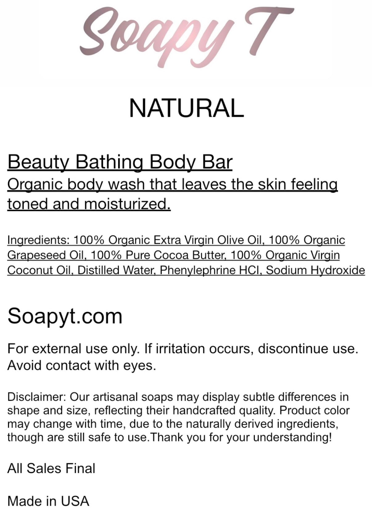 OG Soapy T Collection