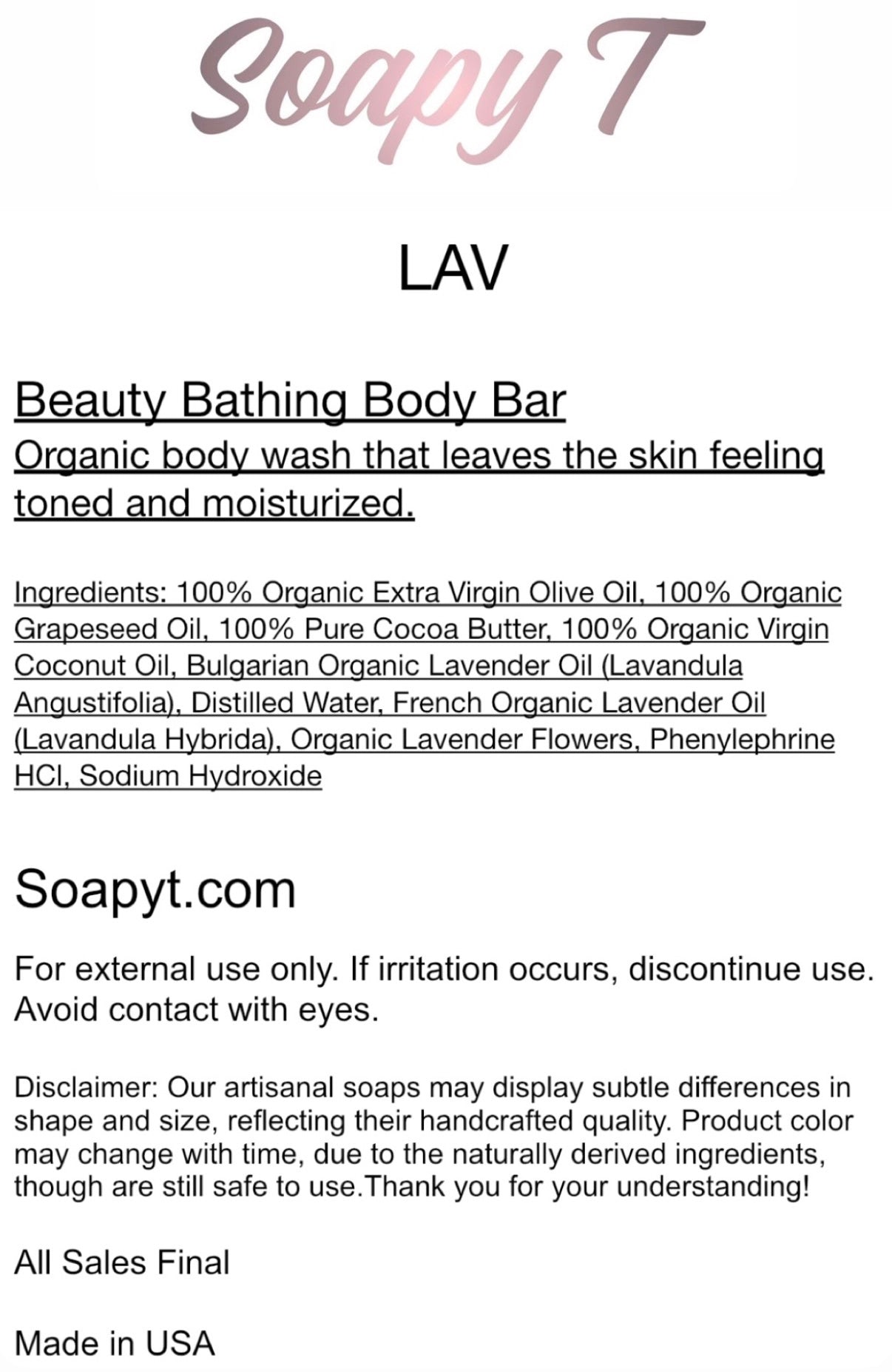 OG Soapy T Collection