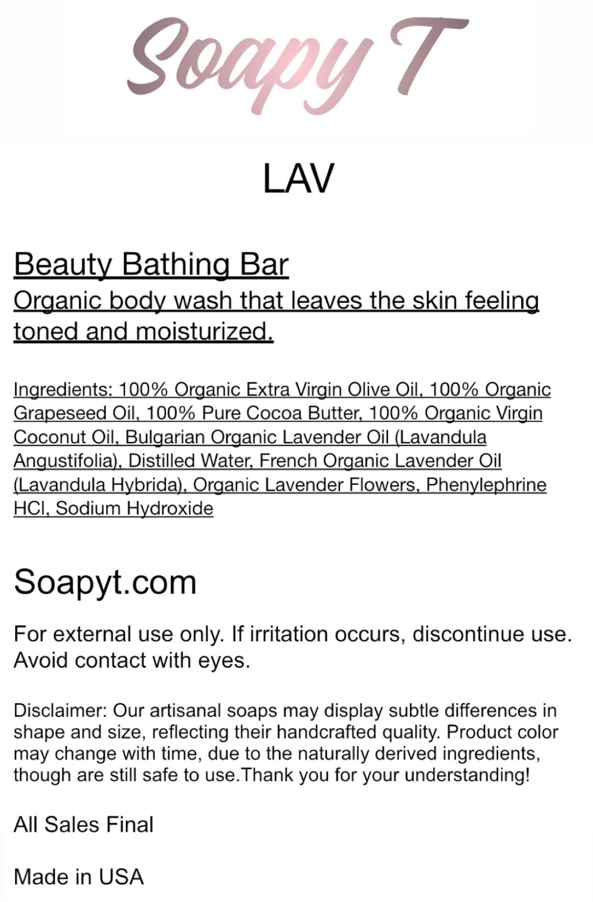 OG Soapy T Collection