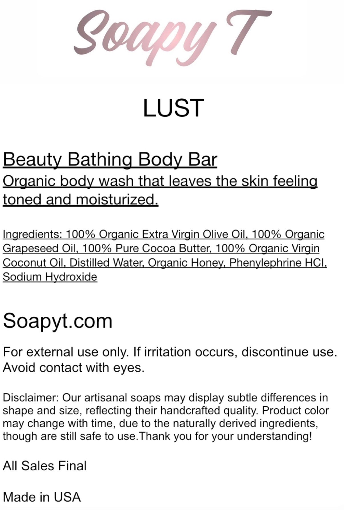 OG Soapy T Collection